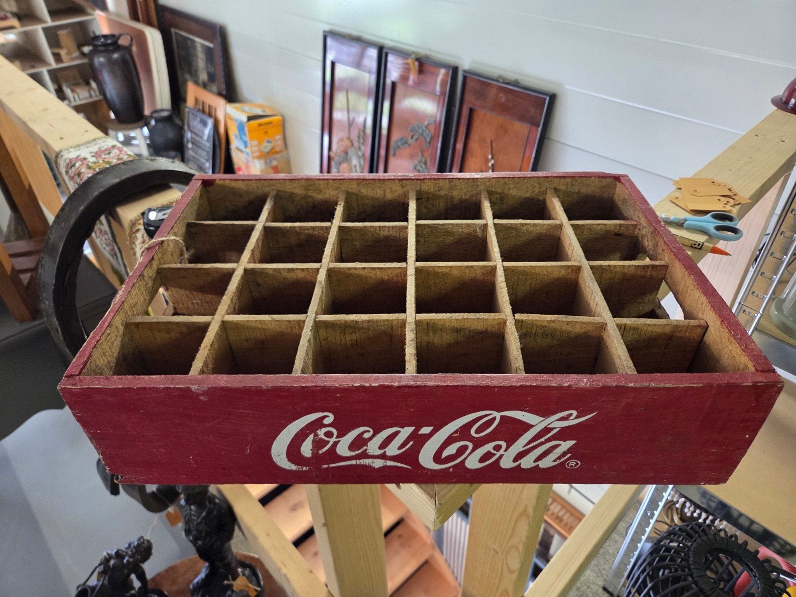 Vintage origineel houten Coca Cola krat Authentiek, Ophalen